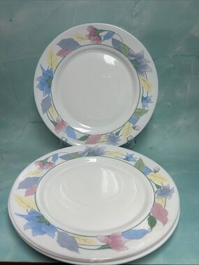 ARCOPAL France Floral Border Dinnerware set of 3